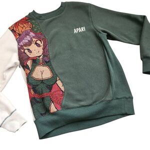 Apari Ox Woven Sweatshirt Anime Mens Unisex Small Streetwear